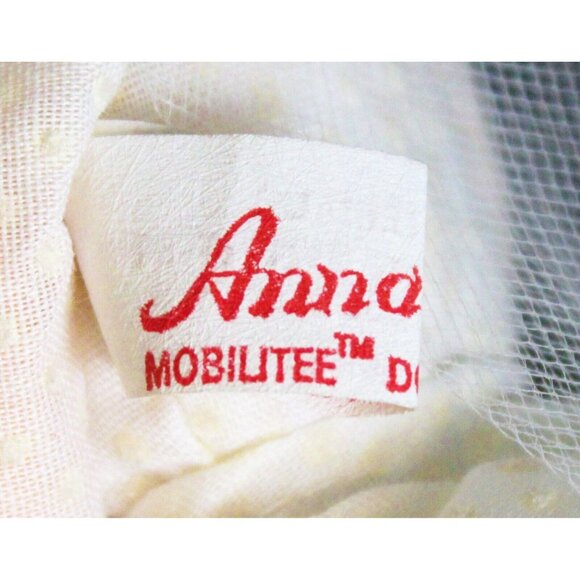 VTG 1983 Annalee Mobilitee Doll 9'' Bride White Lace Veil Flower Bendable Limbs - Picture 10 of 11